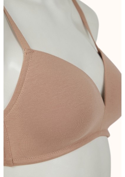#Hiççamaşırı Bej Balensiz Cosy Pamuklu Sütyen