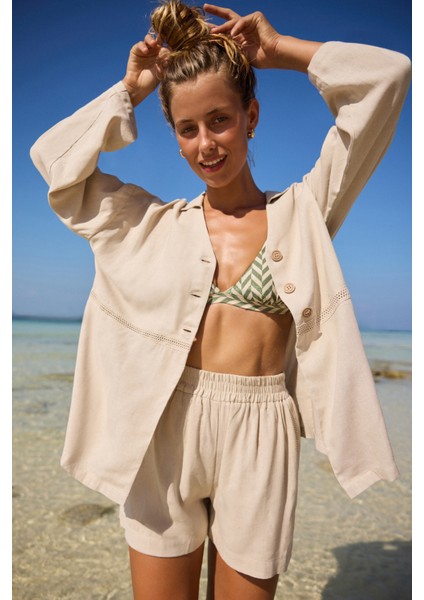 Marena Taş Rengi Gömlek