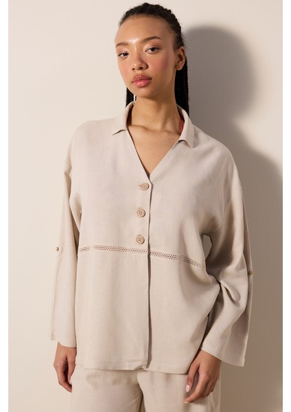 Marena Taş Rengi Gömlek