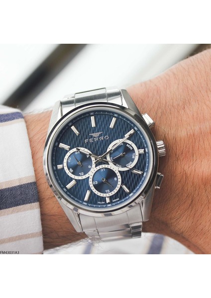 FM43031A3 Çelik Kordonlu Erkek Kol Saati