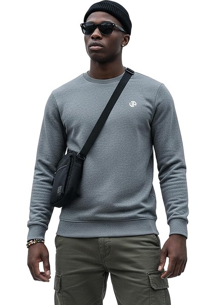 Erkek Basic Logo Sweatshirt Nova