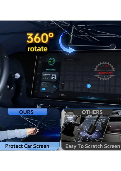 Ford Puma 2019-2020-2021-2022-2023-2024-2025 Oto Güneşlik Şemsiye, Bükülür Mekanizmalı, Uv Koruma,ısı Yalıtım,araba Güneşlik fırsatları