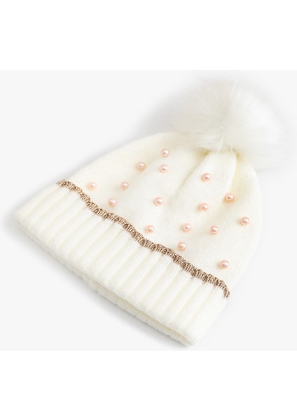 Ponpon ve Boncuk Detaylı Bere fiyatları