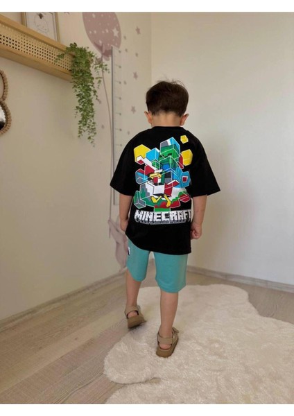Minecraft Şortlu Takım | 3/10 Yaş Arası modelleri