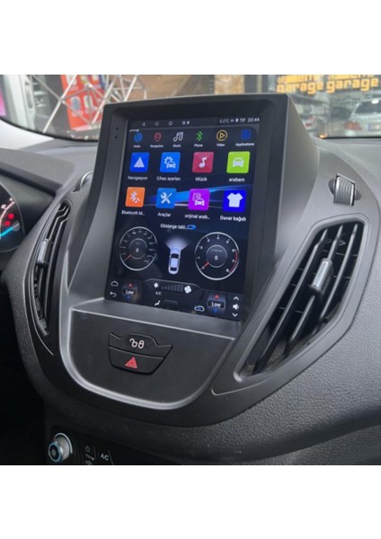Ford Courier Tesla-Alt PAKET(2015-2023)-9.7''ANDROİD Gerçek 4+64 GB Ram / 4 Çekirdek 1.6ghz / Wıfı 5.0ghz / Bt 5.4-Kablosuz Carplay-Ahd Hd Geri Görüş Kamera Hediye
