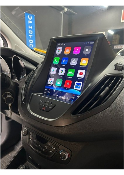 Ford Courier Tesla-Alt PAKET(2015-2023)-9.7''ANDROİD Gerçek 4+64 GB Ram / 4 Çekirdek 1.6ghz / Wıfı 5.0ghz / Bt 5.4-Kablosuz Carplay-Ahd Hd Geri Görüş Kamera Hediye