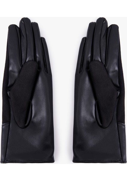 Metal Aksesuarlı Suni Deri Eldiven fiyatları