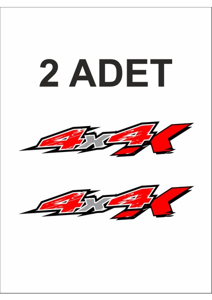 4x4 - Off Road - Adventure - Oto Sticker - Araba Sticker - Araç Sticker - 2 Adet 02026