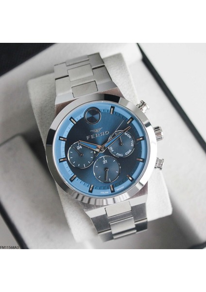 FM11568A3-1 Çelik Kordonlu Erkek Kol Saati