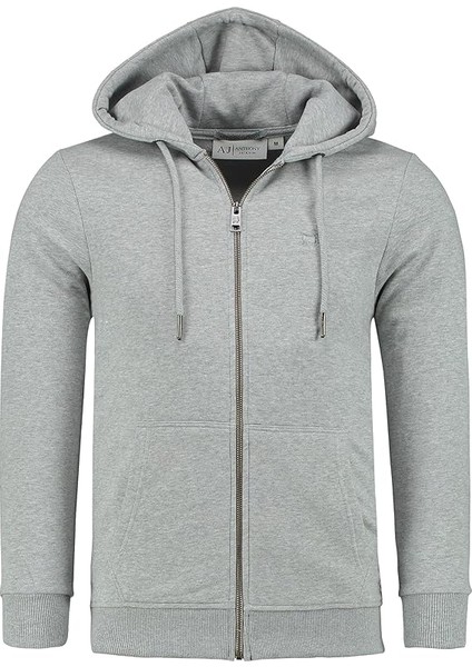 Erkek Basic Logo Sweatshirt Onyx