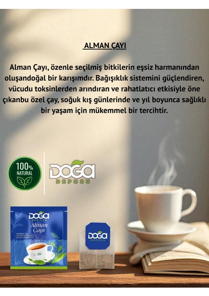 Alman Çayı - Bağışıklık Güçlendirici, Doğal Bitki Çayı 20'li Poşet Çay fiyatları