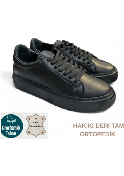 Tam Ortopedik ve Iç Dış Hakiki Deri Hafif ve Rahat Günlük Casual Ayakkabı