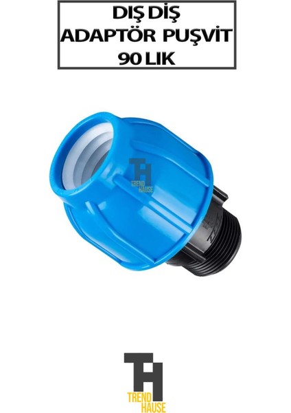 Dış Diş Puşvit Adaptör 90 Lık