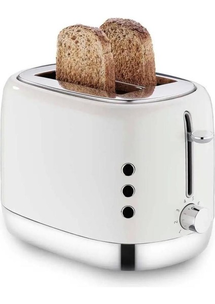 Retro Tasarımlı, Kullanışlı Ekmek Kızartma Makinesi, Şık ve Pratik Kullanım Sağlar