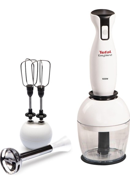 1000 Watt Güçlü ve Şık Beyaz Blender Seti, Hızlı ve Kolay Kullanım