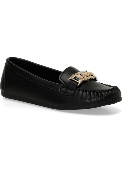 24K-512 4PR Siyah Kadın Loafer