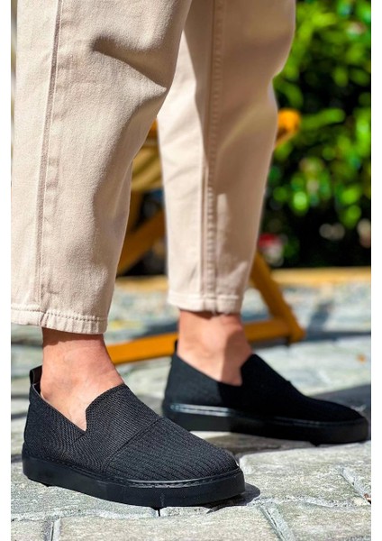 ZRN-114 Siyah Triko Ortopedik Taban Bağcıksız Günlük Erkek Ayakkabı fiyatları