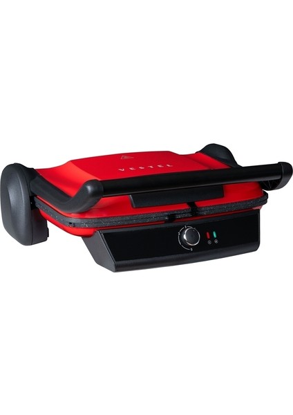 Kırmızı Retro T7000 Tost Makinesi, Şık ve Kullanışlı Tasarım ile Mutfağınıza Renk Katın