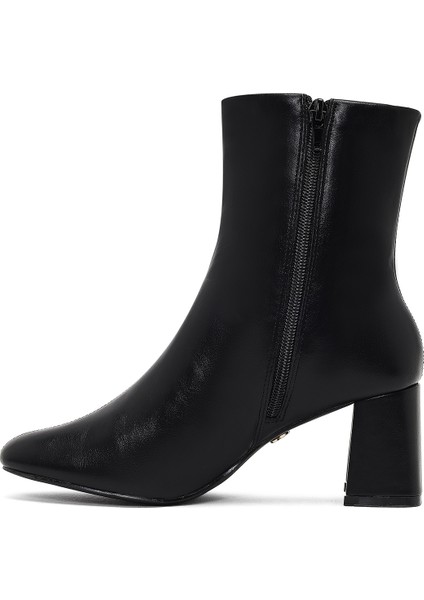 Kadın Siyah Fermuarlı Kalın Topuklu Bot 25WFE481318 fırsatları