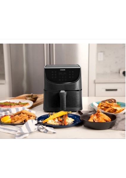 Yüksek Kapasiteli Sıcak Hava Fritözü Xxl 5.5 Lt 11 Programlı Siyah modelleri