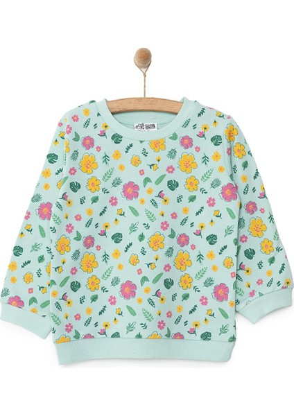 Basic Kız Az Şardonlu Sweatshirt Kız Bebek