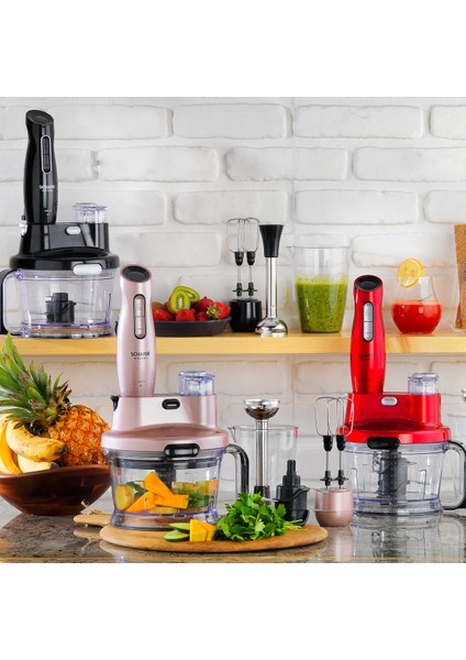 Çok Fonksiyonlu Çok Renkli Blender Seti - Modern ve Şık Tasarım modelleri