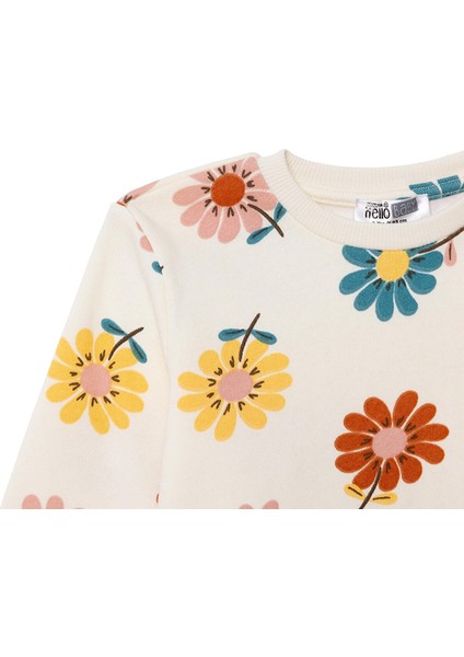 Kız Bebek Eşofman Takımı Bisiklet Yaka Uzun Kol Reçme Paça modelleri