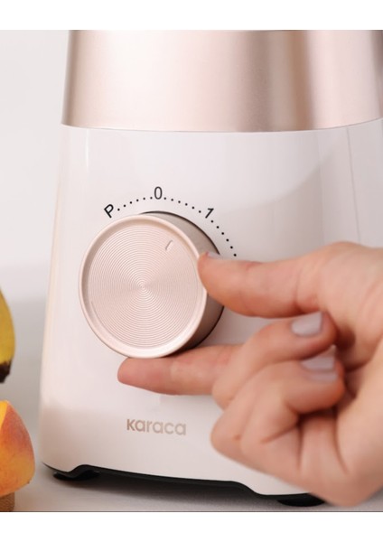 Paslanmaz Çelik Bıçaklı Buz Kırıcı ve 1,5 Lt Cam Sürahili Smoothie Blender Krem indirimleri