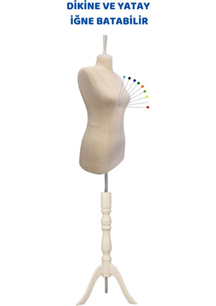 Keten Kumaş Süngerli Iğne Batabilen Prova Mankeni Terzi Mankeni Ket-01 modelleri