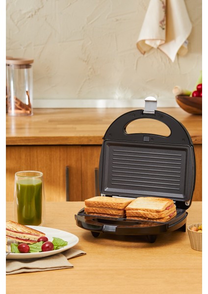 Pratik ve Şık Siyah Tost Makinesi, Lezzetli Kahvaltılar Için Ideal Seçim fiyatları