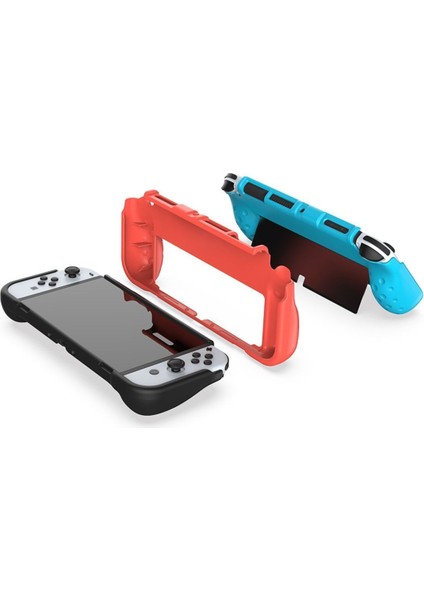 Nintendo Switch OLED El Destekli Grip Tasarımlı Koruyucu Silikon Kılıf modelleri