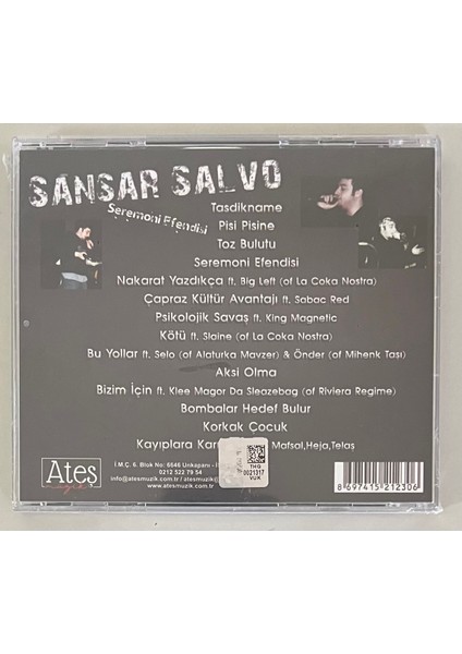 Sansar Salvo Seremoni Efendisi CD (Jelatininde Sıfır Orijnal Dönem Baskı Cd) fiyatları