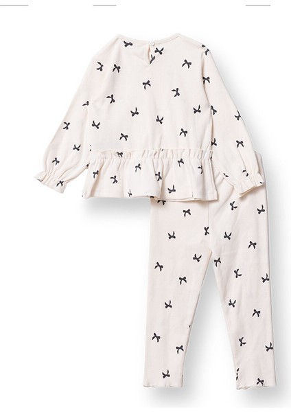 Kız Bebek Bluz - Tayt Düğmeli Uzun Kol Reçme fiyatları