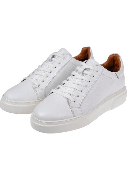 Hakiki Deri Erkek Spor Ayakkabı PLM-021 Beyaz fırsatları