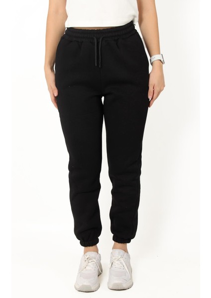 2566 Bel Paça Lastikli 3 Ip Jogger Bayan Eşofman Altı