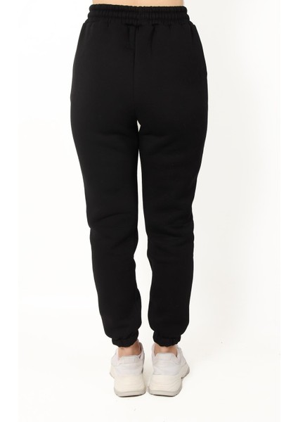 2566 Bel Paça Lastikli 3 Ip Jogger Bayan Eşofman Altı