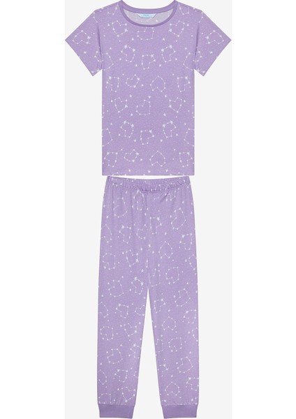 Kız Çocuk Heart Star 2li Çok Renkli Pijama Takımı