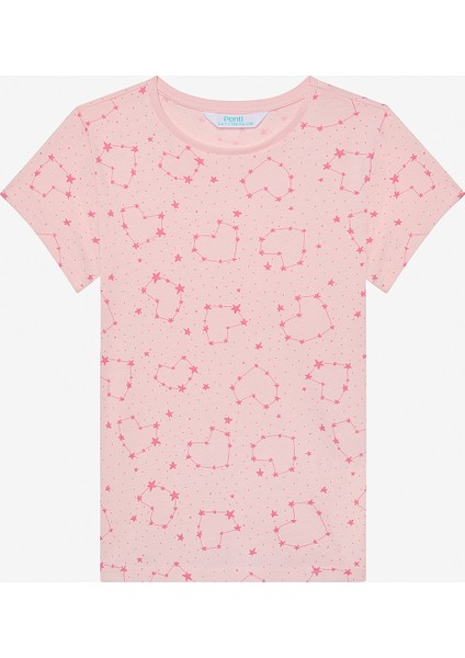 Kız Çocuk Heart Star 2li Çok Renkli Pijama Takımı