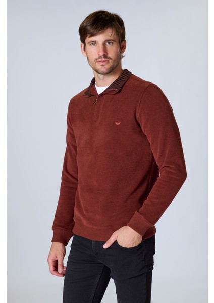 Esw 2955 Dik Yaka Yarım Fermuar Selanik Erkek Sweat fiyatları