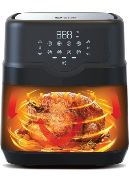 Siyah Yağsız Fritöz 450W Hızlı ve Lezzetli Pişirme fiyatları