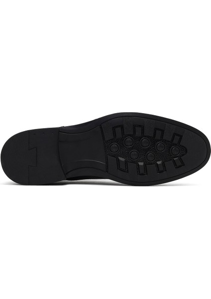 Erkek Siyah Bağcıklı Deri Casual Ayakkabı 25WFD696718 fırsatları