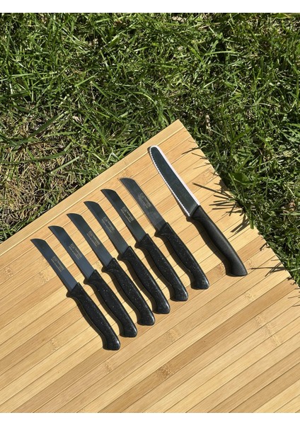 Siyah Set- 6'lı Meyve Bıçağı+1 Sebze Bıçağı fiyatları