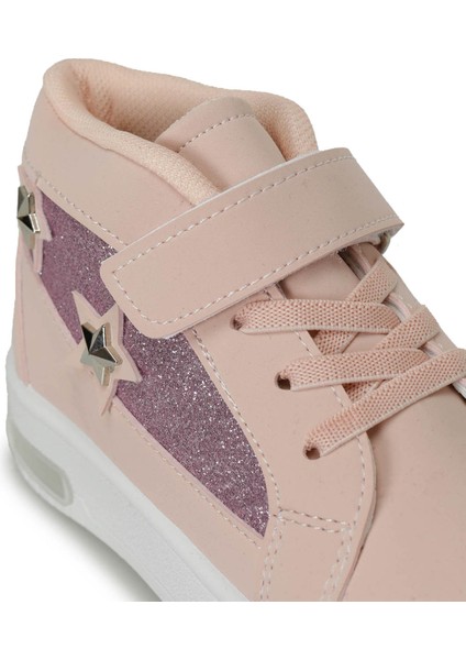 Calı.p1 P 4pr Pudra Kız Çocuk High Sneaker