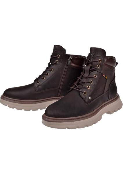 Hakiki Deri Hafif Tabanlı Erkek Bot VOY-368 Kahve Nubuk fırsatları