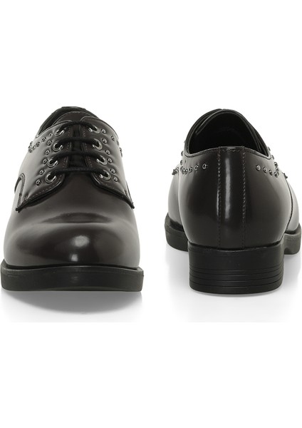 324037.Z 4PR Bordo Kadın Oxford Ayakkabı