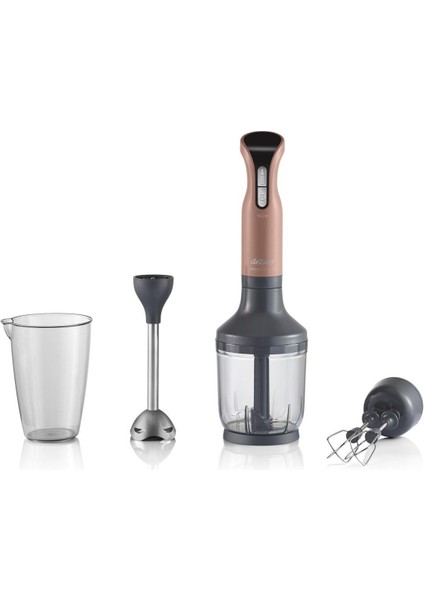 1000W Ergonomik Çubuk Blender Seti, Akşam Güneşi Renkli, Kolay Kullanım