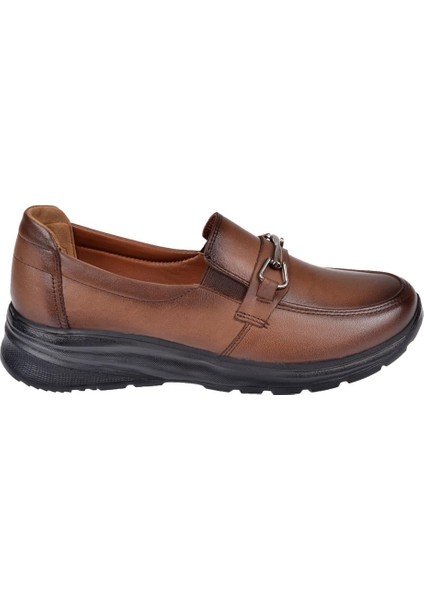Hakiki Deri Hafif Tabanlı Comfort Kadın Ayakkabı BEE-033T Kahve fiyatları