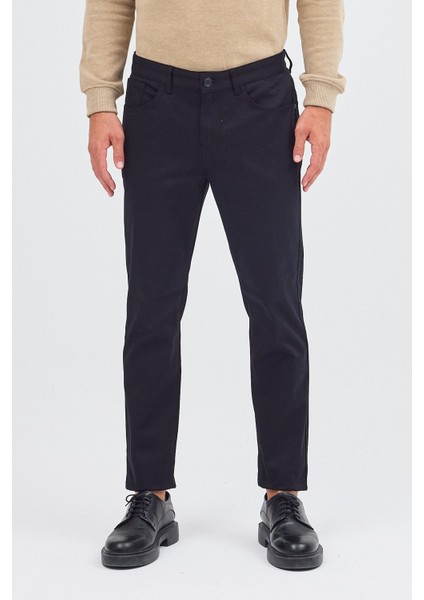 Siyah 5 Cep Düz Paça Pamuklu Slim Fit 5 Cep Casual Pantolon 1003255154 fiyatları