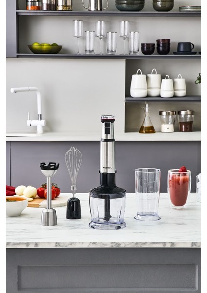 Hız Ayarlı 1300W El Blender Seti, Güçlü ve Kullanışlı, Kolay Kullanım Sağlar.