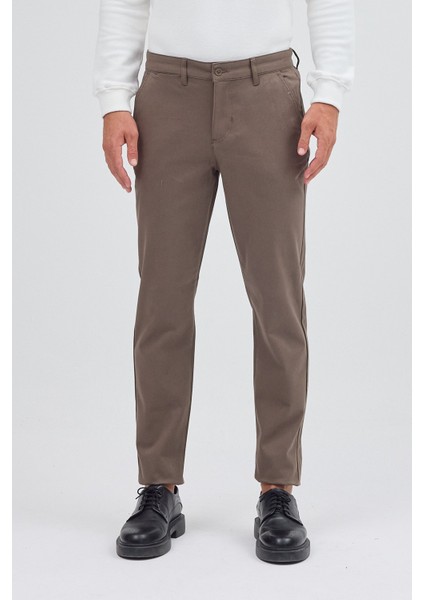 Haki Yan Cep Düz Paça Pamuklu Slim Fit Chino Casual Pantolon 1003255155 fiyatları